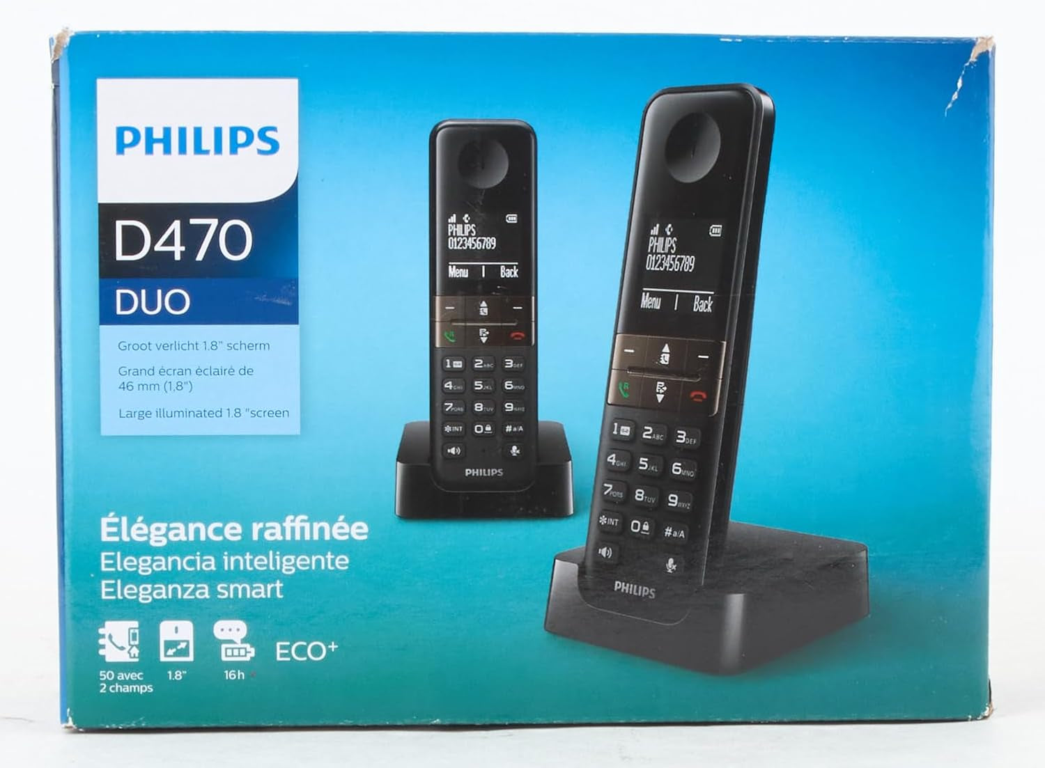 Console PHILIPS DECT D47 Duo SENZA REPONDEUR