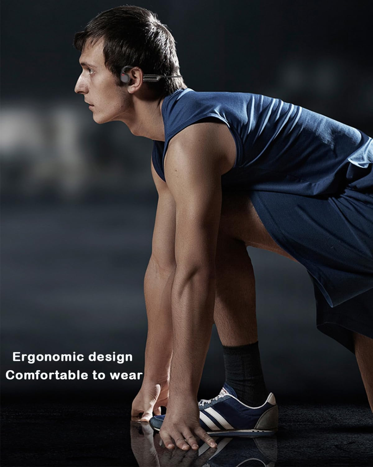 Cuffie a Conduzione Ossea Impermeabili, Cuffie Da Nuoto IPX8 Con Memoria 32G,Cuffie Sportive Bluetooth 5.3 Con Orecchio Aperto Con Microfono Wireless per Corsa,Nuoto, Ciclismo, Allenamento(Rosso+Nero)