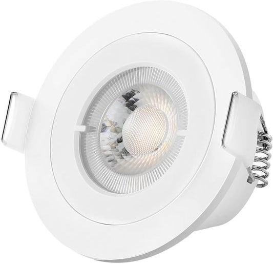 Faretti LED Da Incasso Soffitto  4.5W 450LM IP65 Luci Da Incasso Led Faretto LED Interno Angolari Da Incasso Faretto Ø68 Mm per Bagno, Cucina Camera Da Letto Soggiorno Corridoio Set Di 6 Bianchi