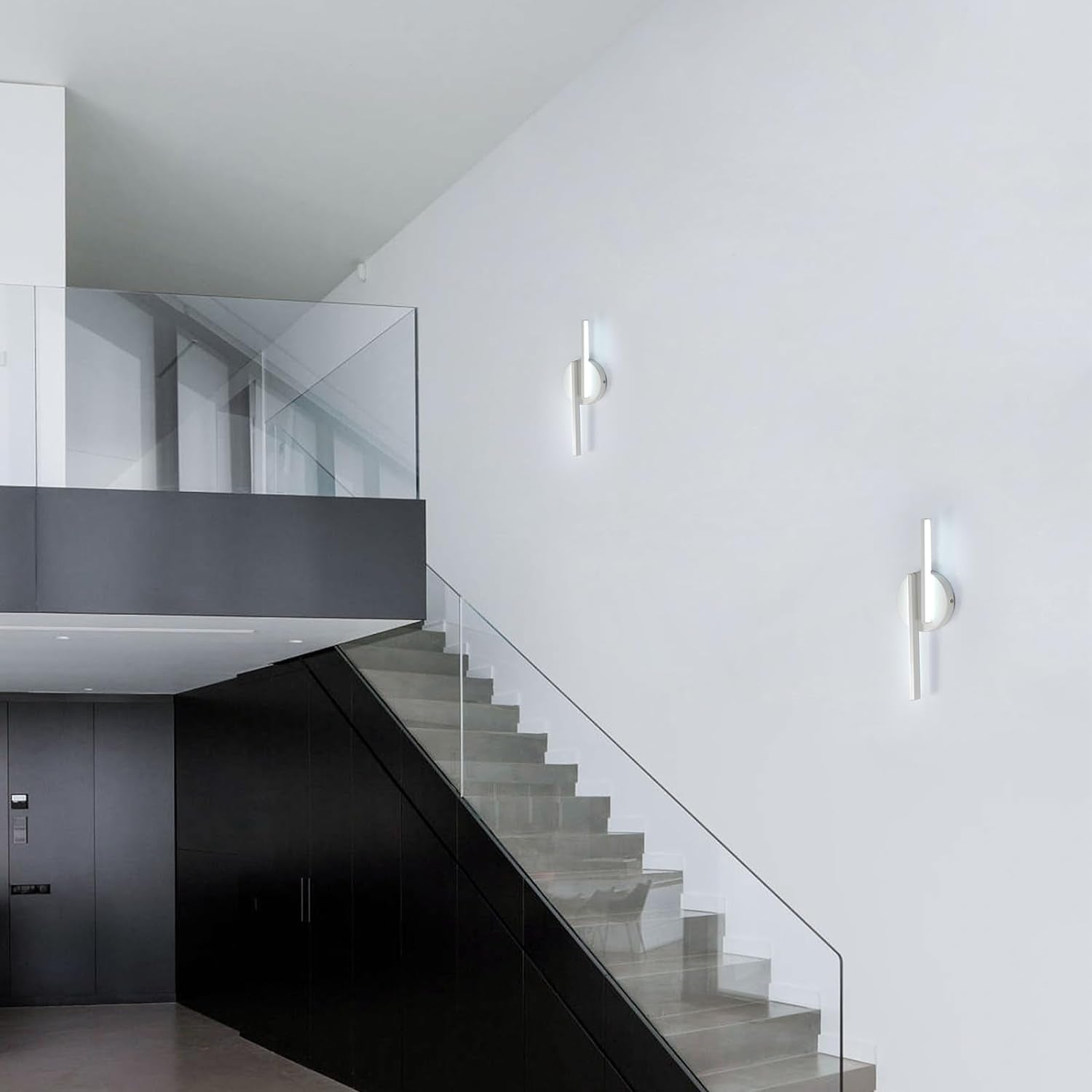 Applique Da Parete Interno LED, 16W Lampada Da Parete Moderno, Luce Fredda 6500K Lampada a Muro per Camera Da Letto Soggiorno Corridoio Scale