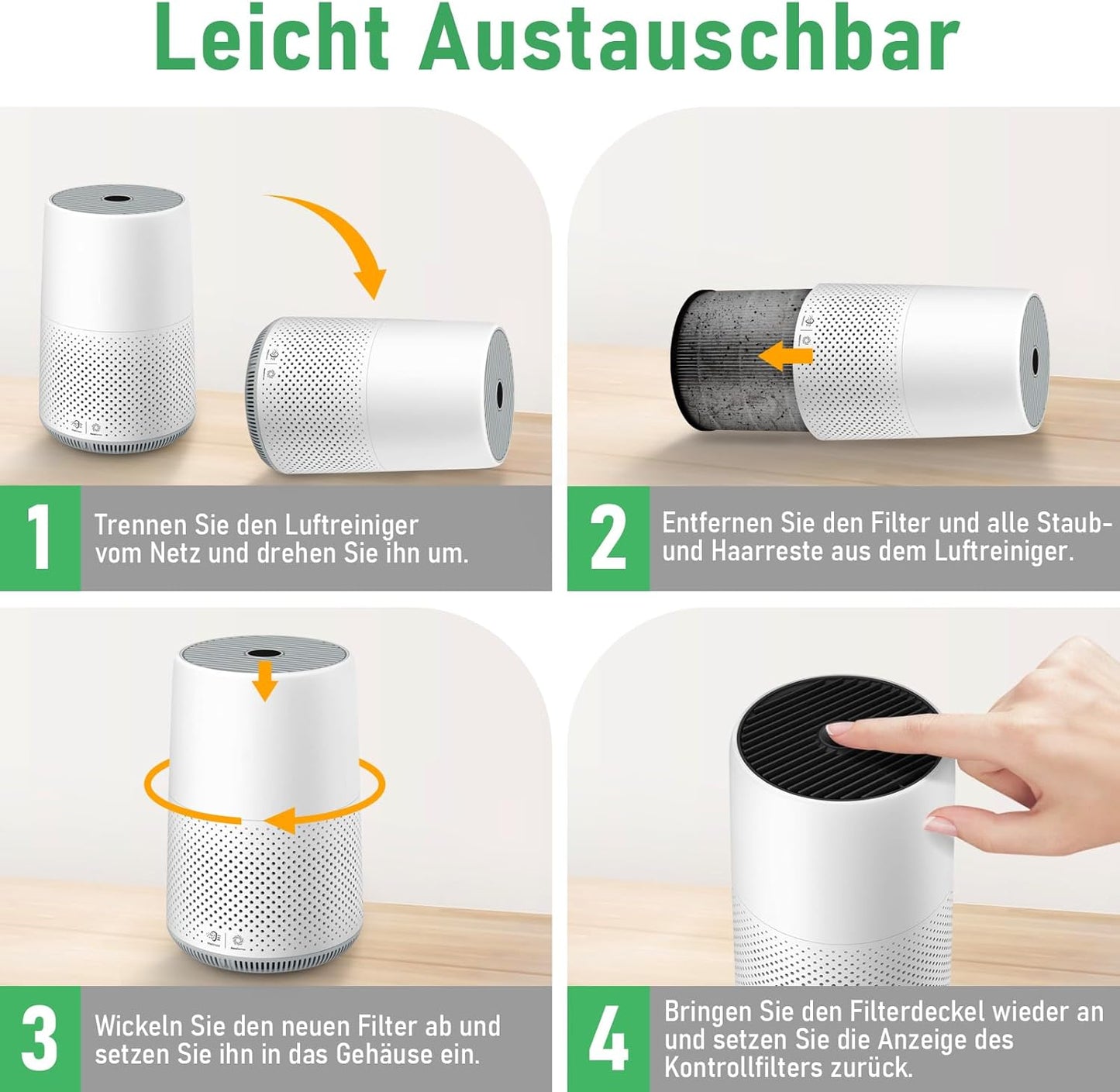 2 Filtri Di Ricambio HEPA Compatibili Con Purificatore D'Aria Philips Serie 800, AC0830/10 AC0820/30 AC0820/10 AC0819/10, Filtro HEPA H13-True E Prefiltro in Nylon, Filtro Di Ricambio per FY0194/30 E