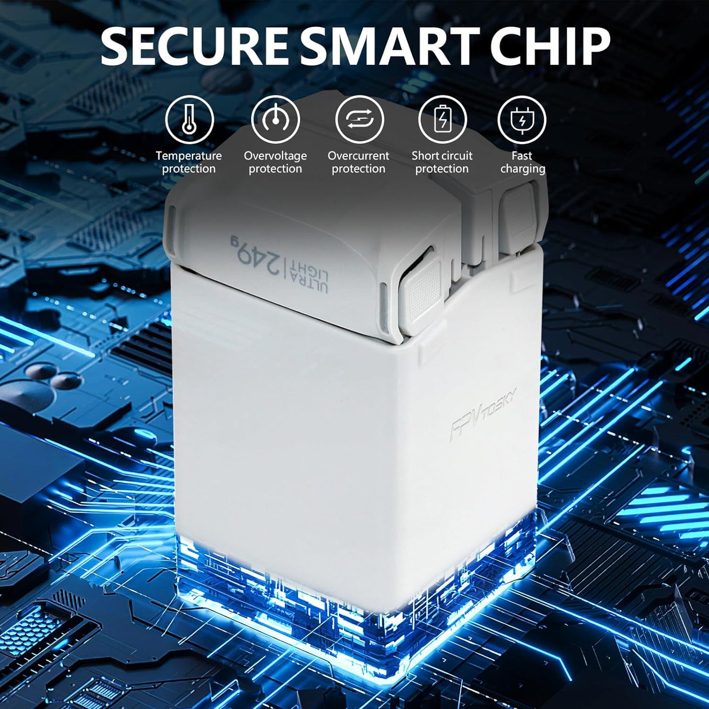 Caricabatterie per Accessori DJI Mini 4 Pro/Mini 3/Mini 3 Pro, Hub Di Ricarica Batteria DJI Mini 4 Pro/Mini 3 Pro, Stazione Di Ricarica Parallela per Batterie