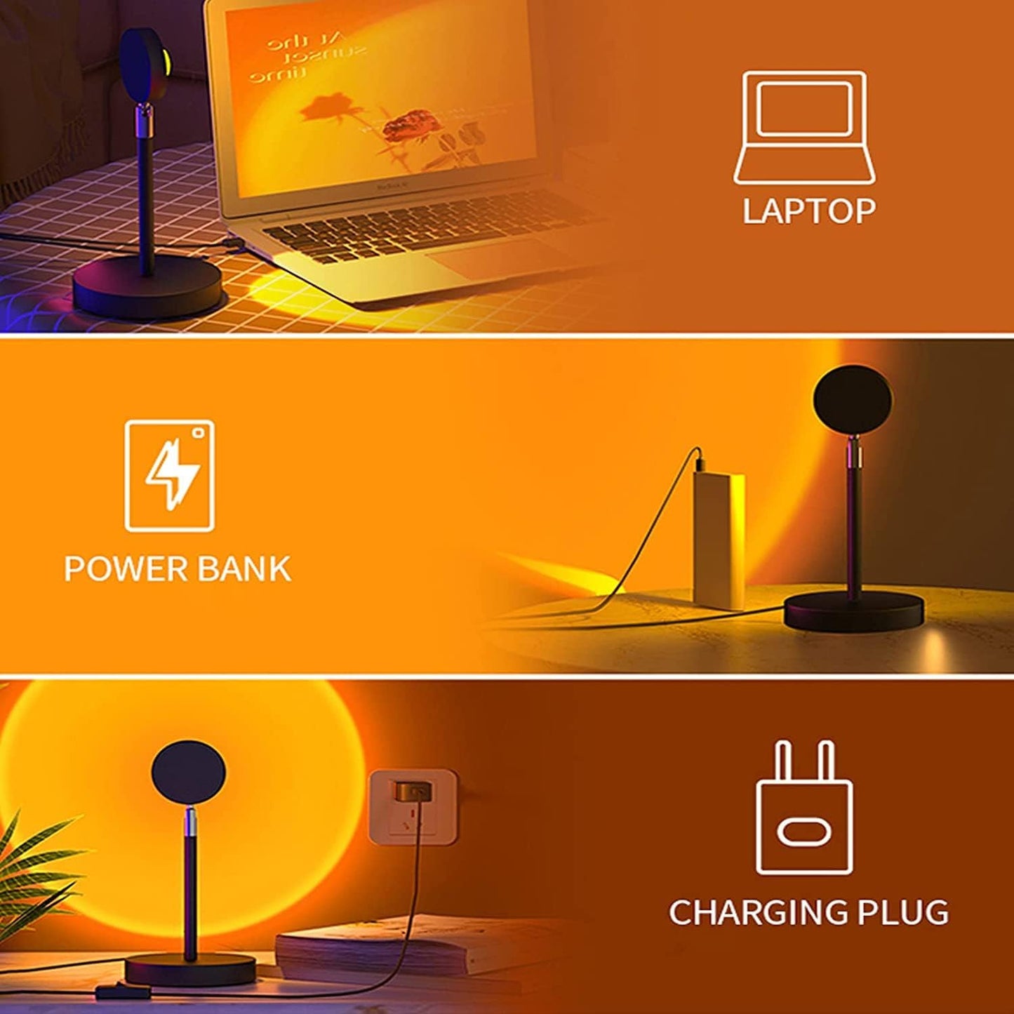 Sunset Lamp 10 Farben Sonnenuntergang Lampe USB Sonnenlampe 180° Drehbares Sunset Light Mit Fernbedienun LED Projektor Sonnenlicht Lampe Sonnenaufgang Lampe Für Selfie-Beleuchtung, Party, Dekoration