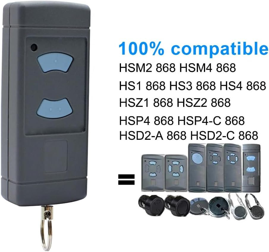 Confezione Da 2 Telecomandi Da 868 Mhz Hsm2 Hsm4 Hse2 Hse4 Hs1 HS2 Hs4 Porta Mani