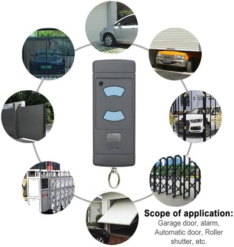 Apriporta Da Garage 868,3 Mhz per Trasmettitore Manuale Hörmann, Telecomando per Porta Del Garage Universale 868 Mhz, Compatibile Con Mhz Hörmann HSM2 HSM4 HS1 HS2 HS4 HSE2 HSZ1 HSZ2 HSP4, 1 Pezzo