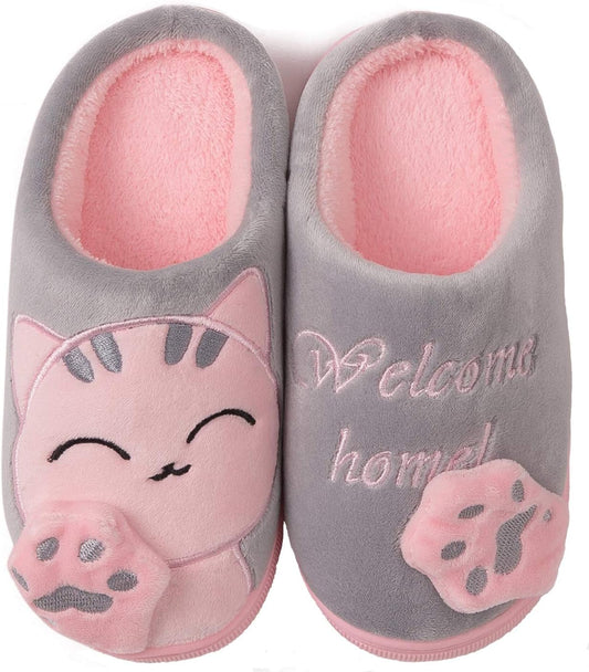 Carino Cartone Animato Pantofole Da Casa Bambini Uomo Donna Inverno Peluche Ciabatte Interne Comode Caldo Scarpe Di Cotone Invernale