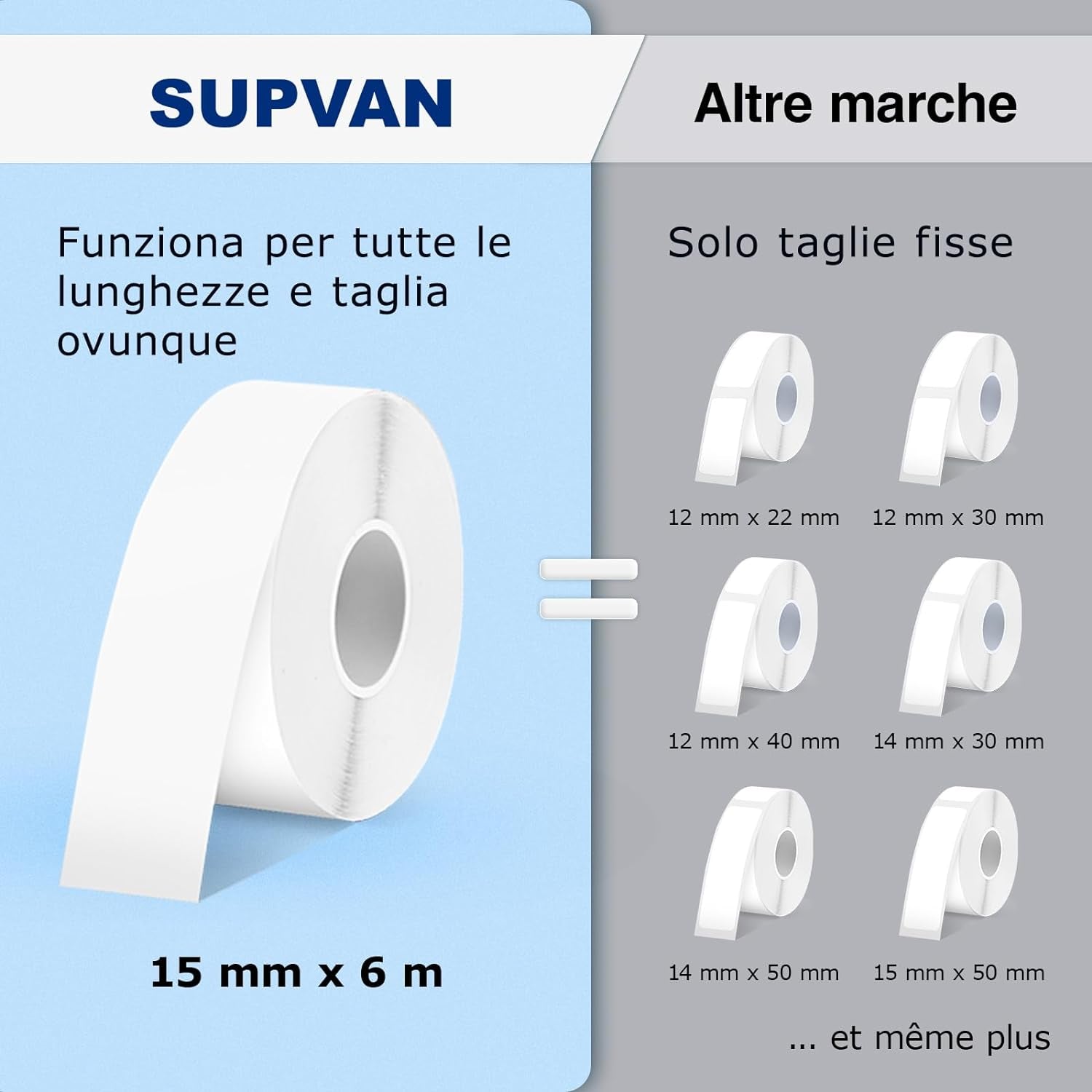 E10 Mini Etichettatrice Adesive Personalizzate, Bluetooth Stampante Termica Etichette per IOS E Android, Etichettatrice Etichette Adesive Adatta per Casa, Ufficio, Prezzo, Data