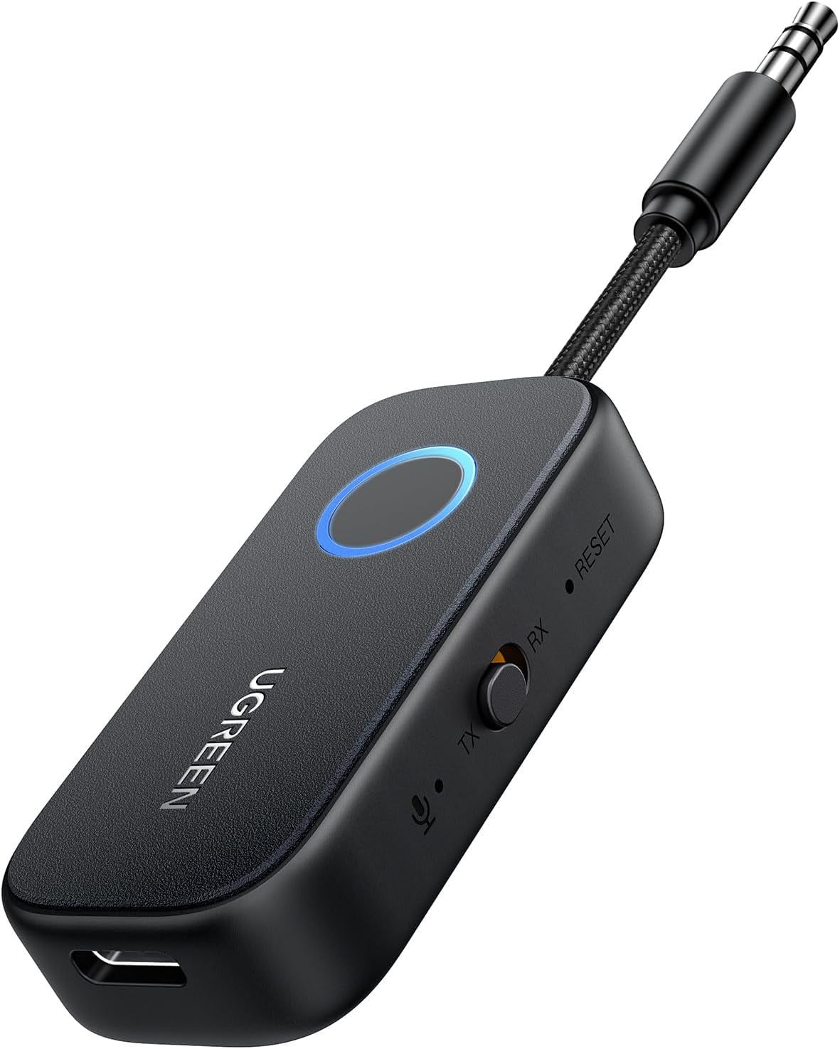 Adattatore Bluetooth 5.2 Trasmettitore E Ricevitore 2 in 1 Audio Bluetooth Con Microfono Integrato Trasmettitore Ricevitore Jack Bluetooth per Auto Altoparlanti TV Cuffie
