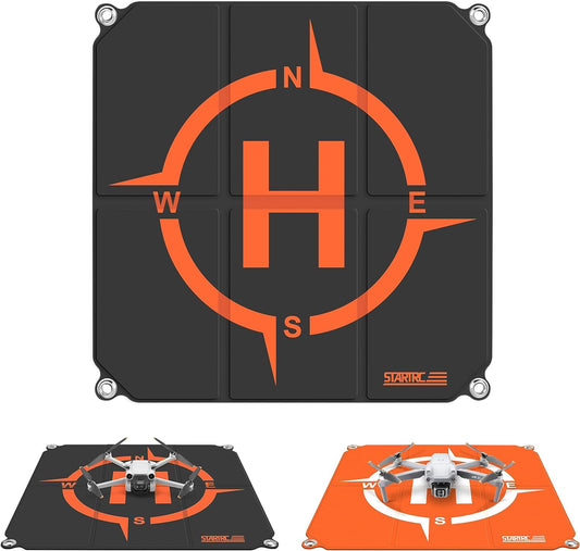 Drone Landing Pad,50Cm(19”) Portatile Universale Pieghevole Veloce Helipad Tappeto Di Atterraggio per DJI Air 2S / Mavic Mini 2 / Mavic Air 2 / Mavic 2 /FIMI X8SE /DJI FPV Drone