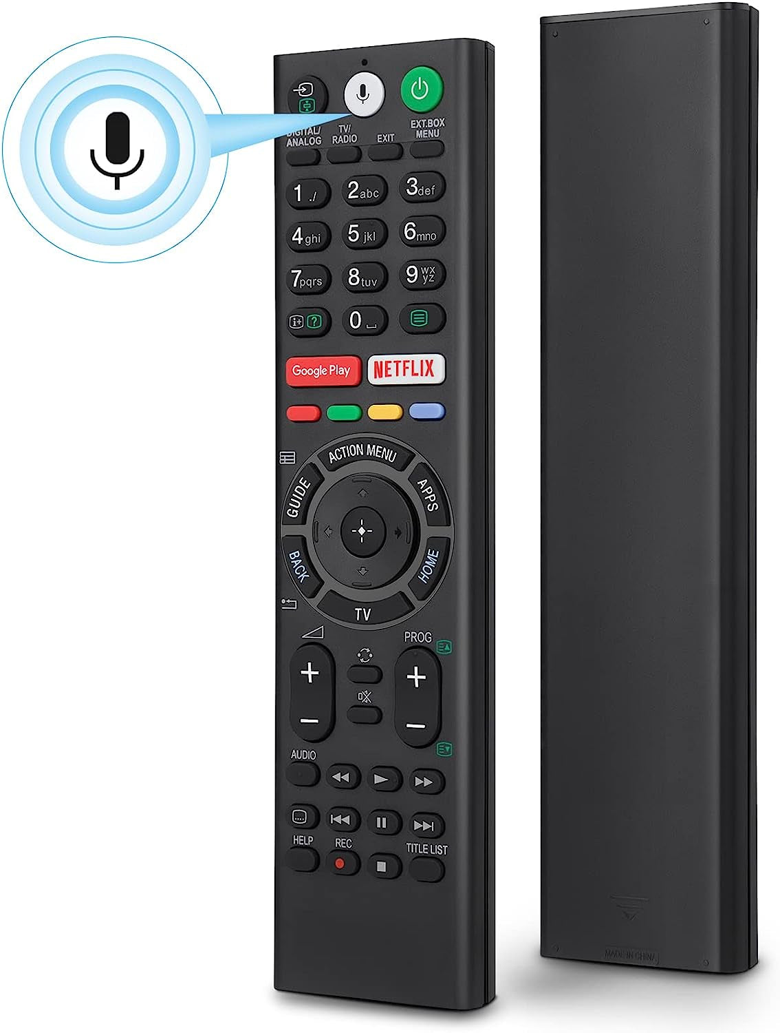 Telecomando Di Ricambio Controllato Vocale per TV Sony, per TV Sony E Sony Bravia, per Tutti I Sony 4K UHD LED LCD HD Smart TV