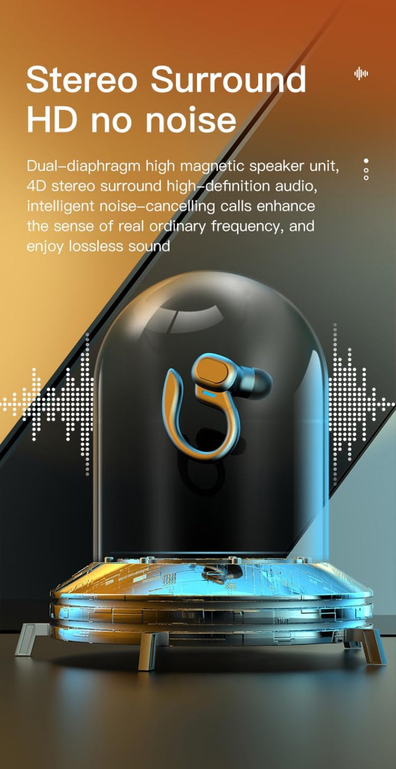Cuffie Wireless Bluetooth 5.3 AI010 (SP16). Anno 2023. Assistente Vocale. Impermeabili per Doccia O Sport. Blocco Rumore Esterno. Microfono per Telefono. Stereo Hifi