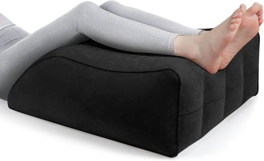 Cuscino per Gambe, Cuscini per Gambe Comfort per Dormire, Migliora La Circolazione E Riduce Il Gonfiore, Adatto per Migliorare La Qualità Del Sonno, Gravidanza, Chirurgia E Infortuni, Recupero(Nero)