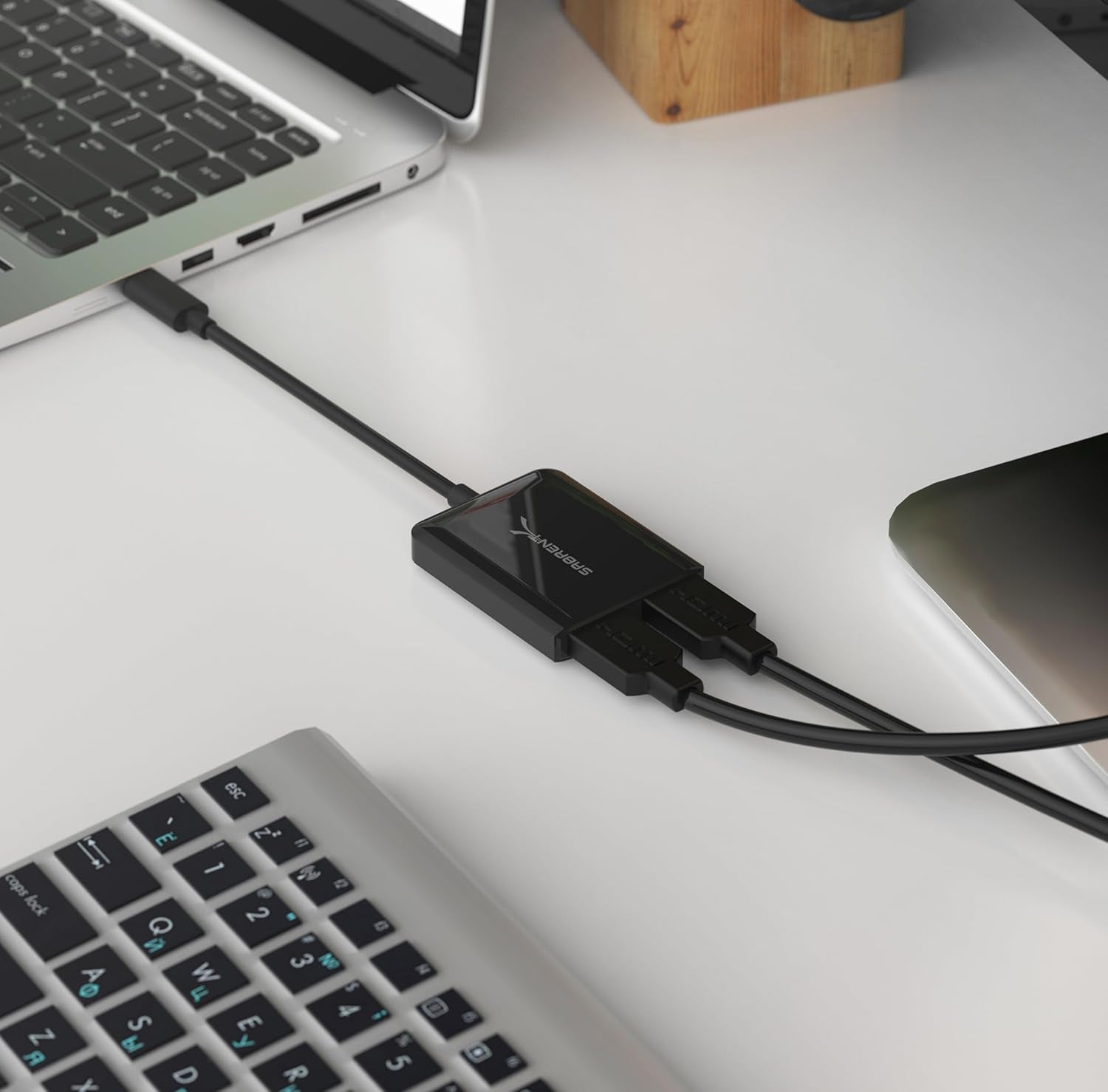Adattatore Da USB Tipo C a Doppio HDMI [Compatibile Solo Con I Sistemi Windows] (DA-UCDH)