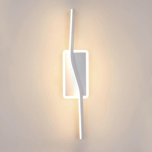 Applique Da Parete Interno, Lampada Da Parete LED Moderna 12W, Luce Bianco Caldo 3000K Lampada a Muro Interni per Camera Da Letto, Soggiorno, Corridoio, Scale