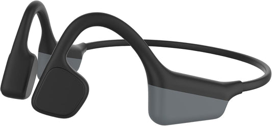 Cuffie a Conduzione Ossea, Cuffie a Orecchio Aperto Con Microfono, Auricolare Wireless Impermeabile, Cuffie Sportive Bluetooth 5.3 per Jogging, Ciclismo, Sport All'Aperto, Escursionismo