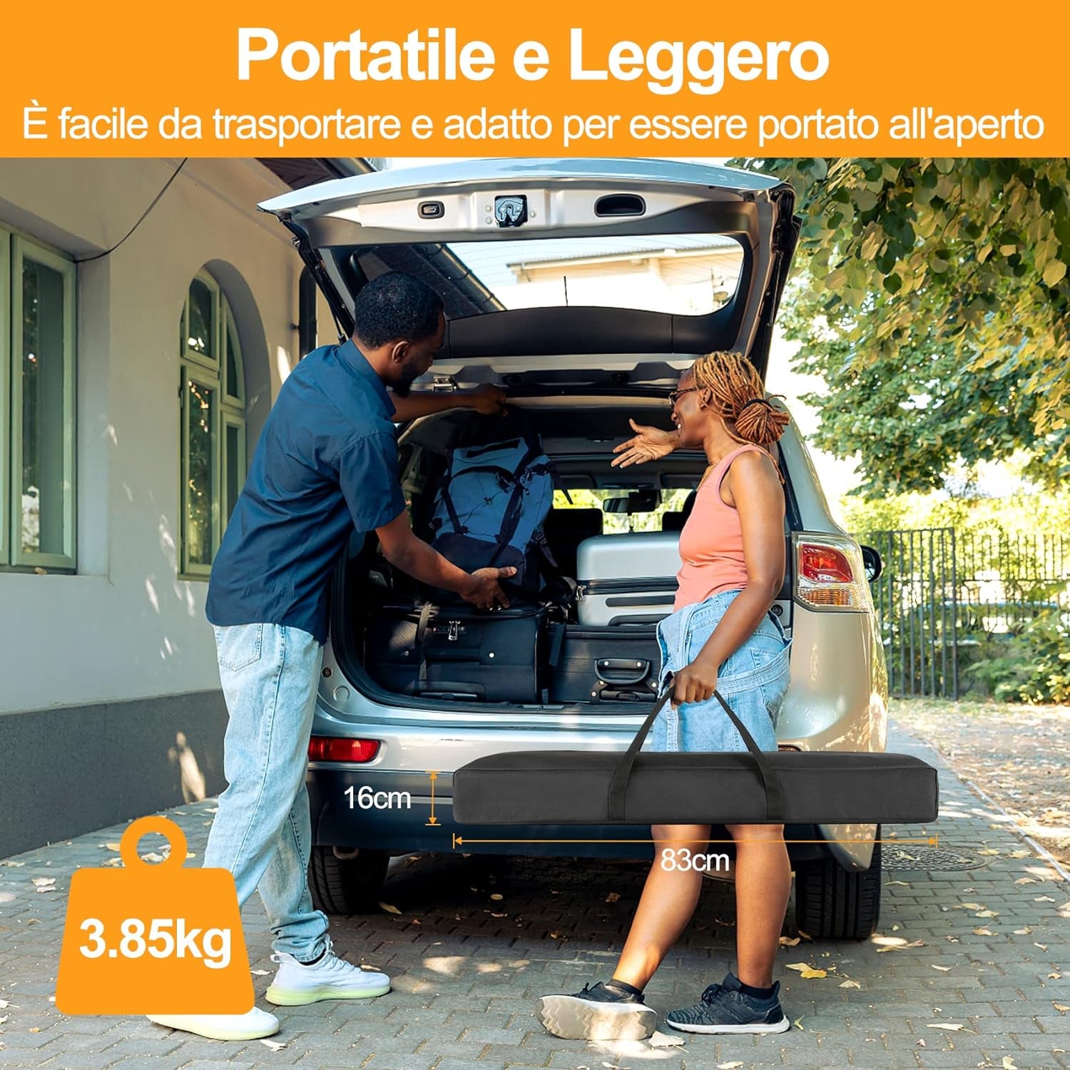 100"Schermo Proiettore, 4K HD 16:9 Schermo Proiettore Con Supporto Portatile, Grandangolo Di 160 Gradi, Perfetta per Teatro Domestico Cinematografico