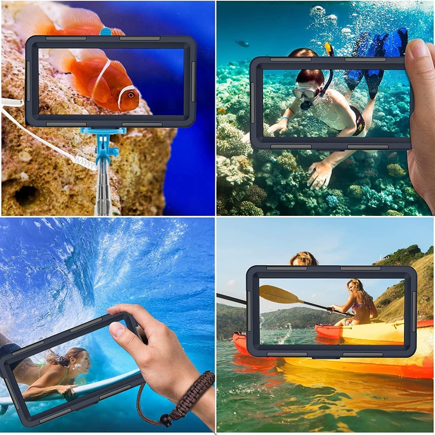 Custodia Impermeabile Smartphone Cellulare Casi Universali Di Immersione Professionale Del Telefono Cellulare Sott'Acqua per Iphone Samsung Huawei, Immersione Snorkeling Surf