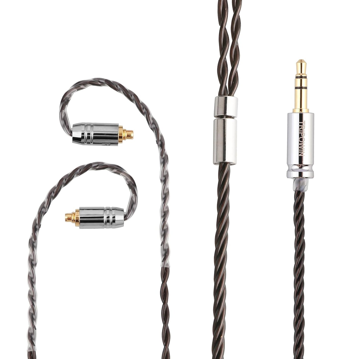 Tripowin - Cavo Di Ricambio Mirage 30AWG OCC 4N Hifi IEM per Monitor In-Ear E Musicisti Audiofili (MMCX, 3,5 Mm)