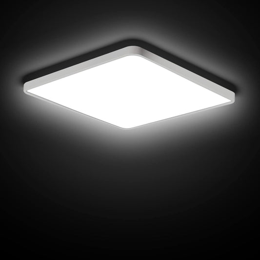 SUNZOS Lampada da Soffitto LED Plafoniera Piatta 36W 30Cm, 4500K 4100LM Lampada da Soffitto Pannello LED per Lampada Soggiorno, Camera da Letto, Lampada da Cucina, Corridoio, Sala da Pranzo, Lampade a LED Bianco Neutro Plafoniere