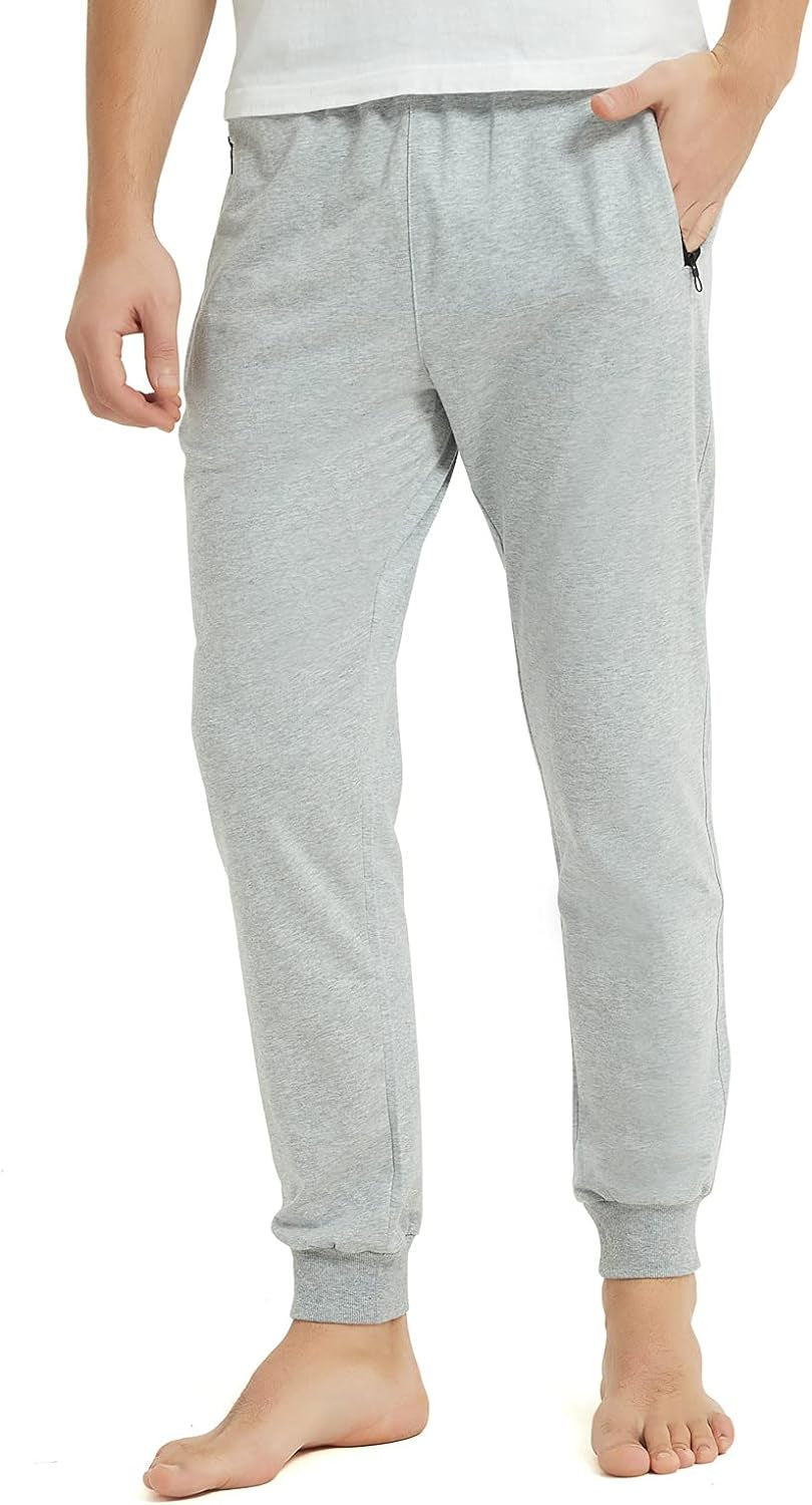 Pantaloni Sportivi Da Uomo Pantaloni Da Jogging Cotone Fitness Pantaloni Di Tuta Da Tasca Con Cerniera