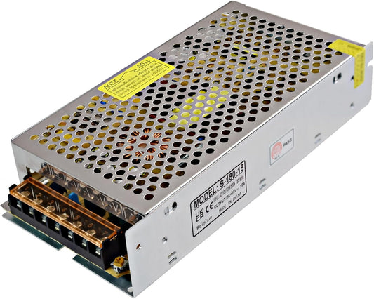 Commutazione Alimentazione Driver Trasformatore LED 18V 10A 180W per LED Strip, Telecamera CCTV, Sistema Di Sicurezza, Videosorveglianza, Controllo Industriale
