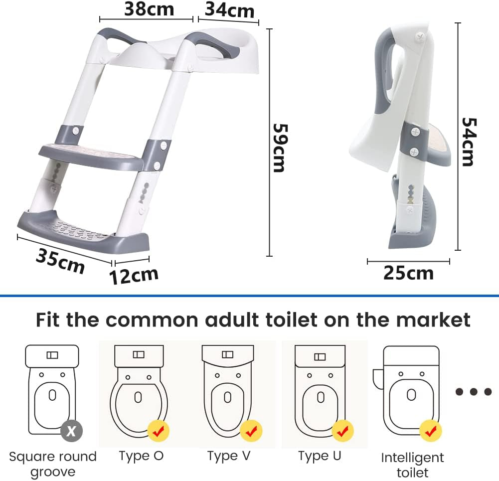 Riduttore WC Bambino Riduttori: Rialzo WC Bambino WC Sedile WC Con Riduttore Bambino - Pulizia Apprendimento Adattatore | Bianco