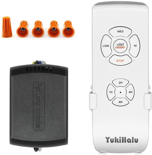 - Kit Di Telecomando Universale per Ventilatore Da Soffitto, Super Piccole Dimensioni, Con 3 Impostazioni Di Velocità E Controllo Della Luce, Telecomando Wireless Con Opzione Silenziatore