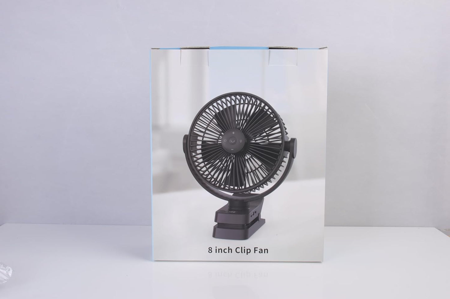 Ventilatore Da Tavolo USB, 12000Mah Ventilatore Da Campeggio Ricaricabile, Ventilatore Con Clip Silenzioso Con 5 Velocità, Portatile Ventola Con Telecomando per Ufficio Campeggio Tenda Passeggino
