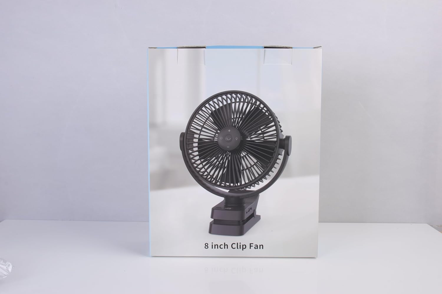 Ventilatore Da Tavolo USB, 12000Mah Ventilatore Da Campeggio Ricaricabile, Ventilatore Con Clip Silenzioso Con 5 Velocità, Portatile Ventola Con Telecomando per Ufficio Campeggio Tenda Passeggino
