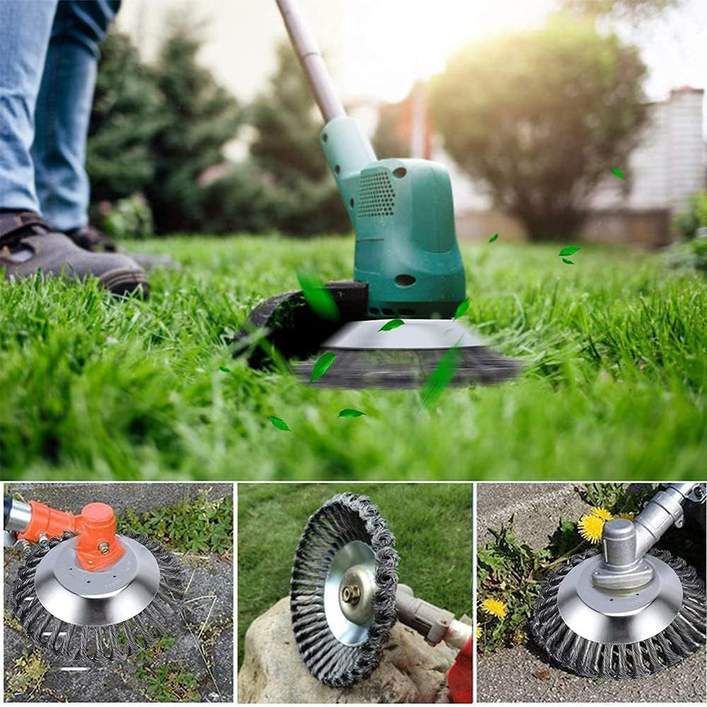 8'' Testa Di Taglio Del Tagliaerba per Tosaerba Da Giardino, Affilato, Altamente Efficiente, Spazzola per Erbacce Da Giardino,Testina Di Ricambio per Sarchiatrice per Tagliare Erba Spessa Ed Erbacce