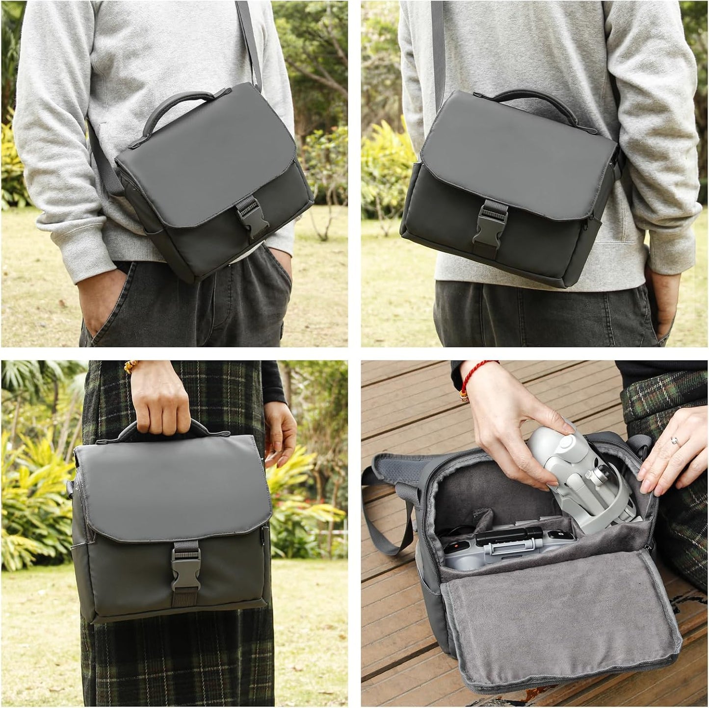 Borsa a Tracolla per DJI Mini 4 Pro/Mini 3 Pro Drone, Mini 3/4 Series Travel Carrying Bag per DJI Mini 3 Pro/Mini 4 Pro Case, Premium DJI Mavic Mini 3/4 Series Accessori