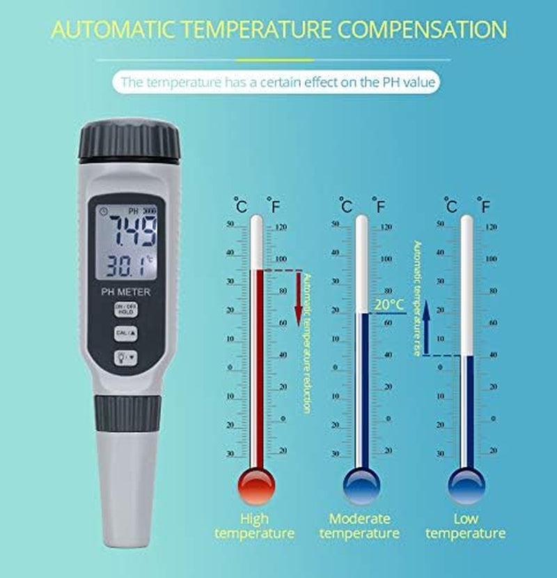 Misuratore Digitale Di Ph Professionale Misuratore Di Temperatura E Ph Portatile Di Qualità Dell'Acqua Tester Acidimetro PH818 0-14 Ph