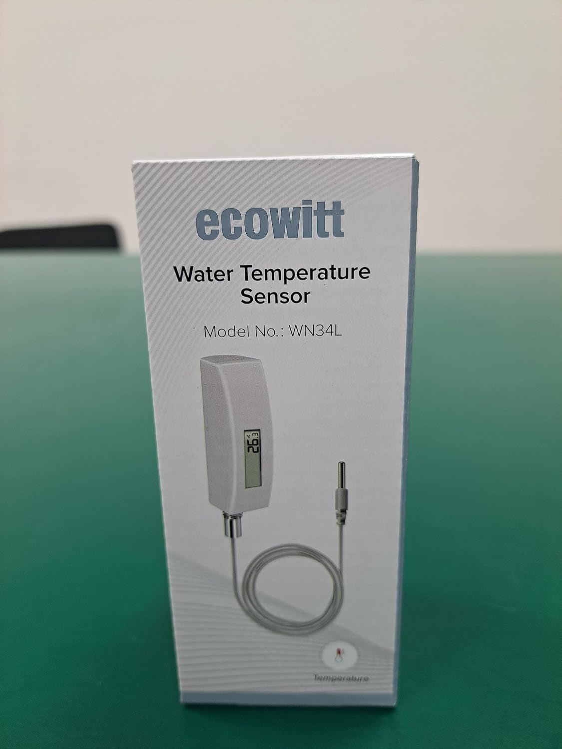 Termometro per Piscina, Sensore Di Temperatura Dell'Acqua Digitale Impermeabile Con Display LCD, Sensore Da 10 Piedi per Piscina, Vasca Idromassaggio, Spa, Acqua Del Bagno, Laghetto WN34
