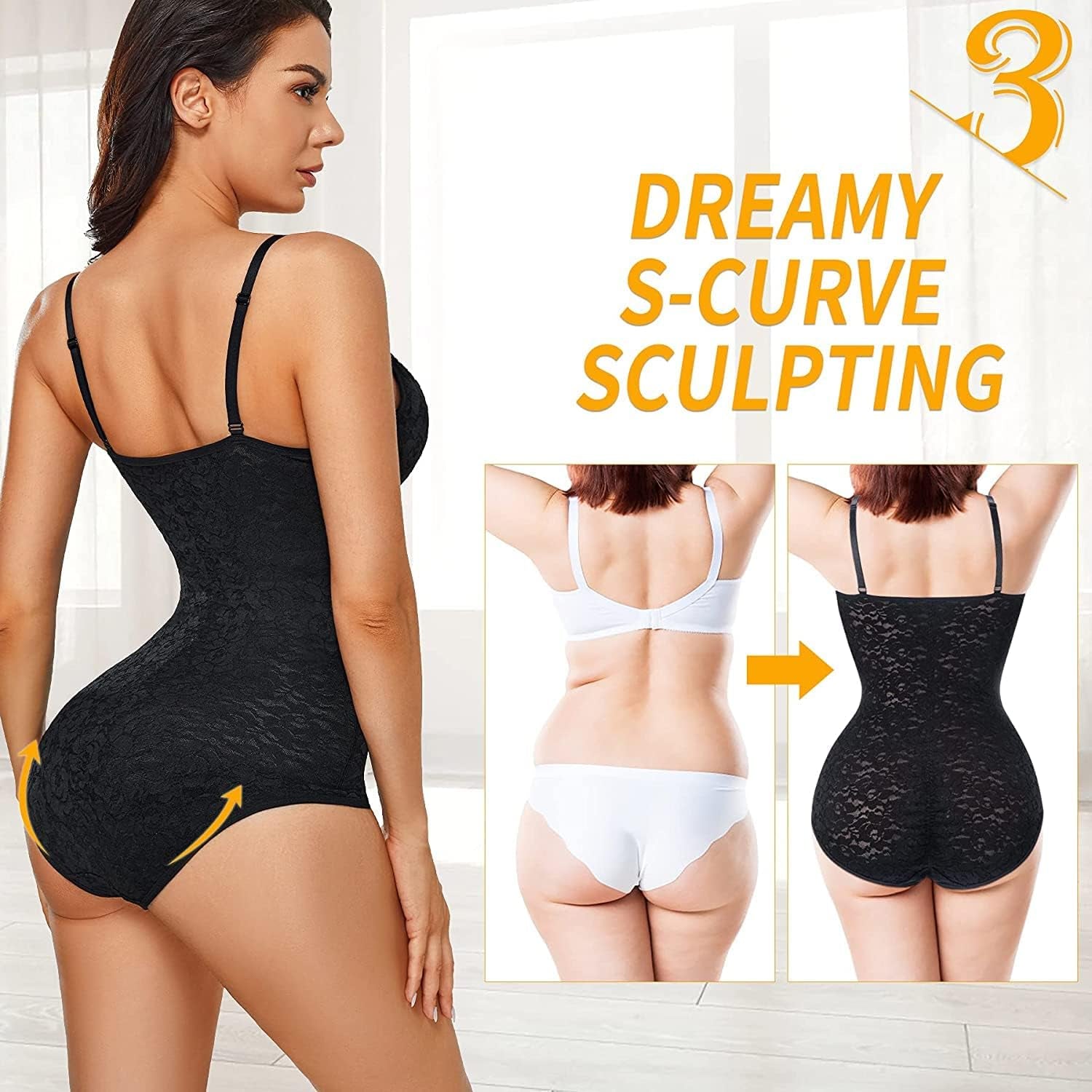 Shapewear Donna Body Contenitivo Modellante Intimo Snellente Pancera Contenitiva Dimagrante Shaper Con Scollo a V Sexy