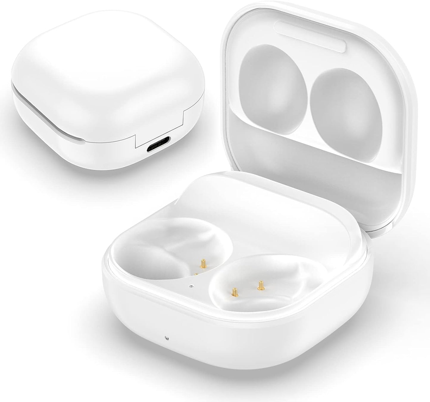 Custodia Di Ricarica Cablata Compatibile Con Samsung Galaxy Buds 2, Docking Station per Auricolari Bluetooth Galaxy Buds 2 (Bianco)