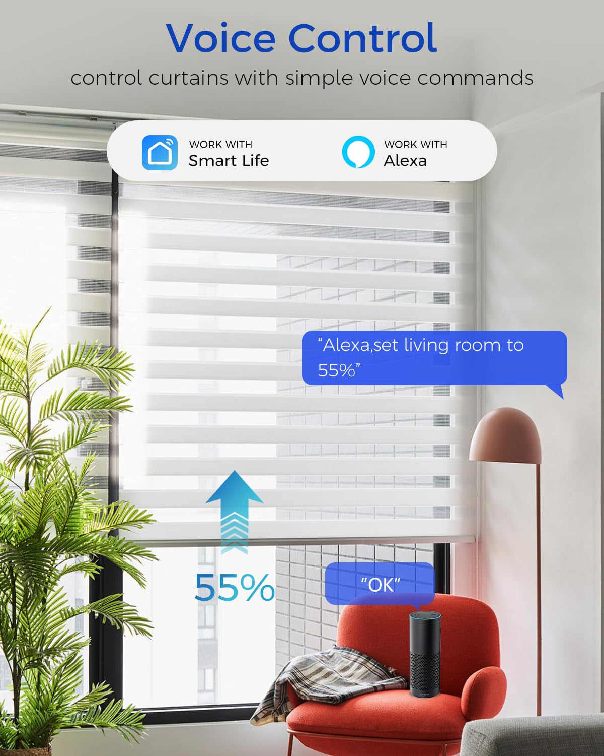 Interruttore per Tapparelle Wlan per Cento, Alexa WLAN, Interruttore per Tapparelle Con App Controllabile E Funzione Timer, Interruttore a LED Intelligente Compatibile Con Echo Alexa/Google