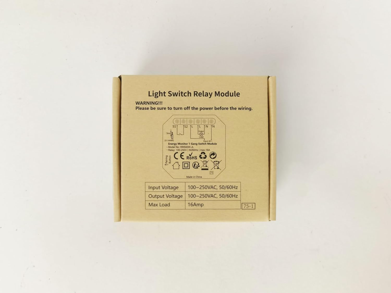 Interruttore Wifi 10A Con Misuratore Di Consumo Elettrico, Smart Modulo Timer Funziona in Parallelo Con Interruttore Originale, Compatibile Con Alexa Echo E Google Home, Relè 2300W