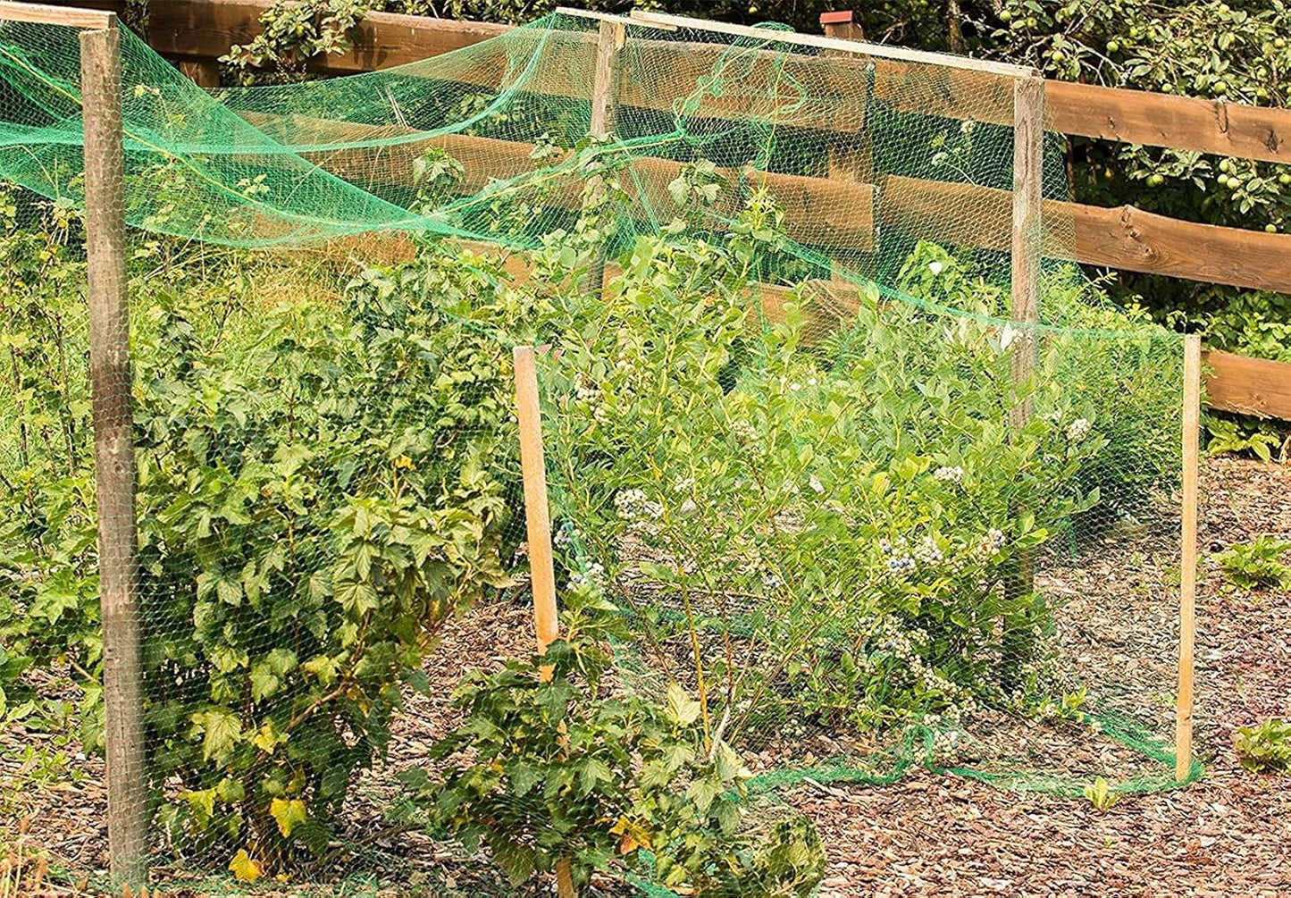 4 X 10 M Rete Di Protezione Dagli Uccelli, Da Giardino per Piante Stagni Frutti Verdura