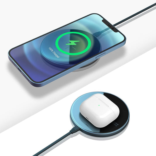 Compatibile Con Magnetic Mag Safe Caricabatterie Wireless Iphone 12 Pro Max/12 Pro/12/12 Mini, Airpods Pro – Magslim Caricabatterie Wireless