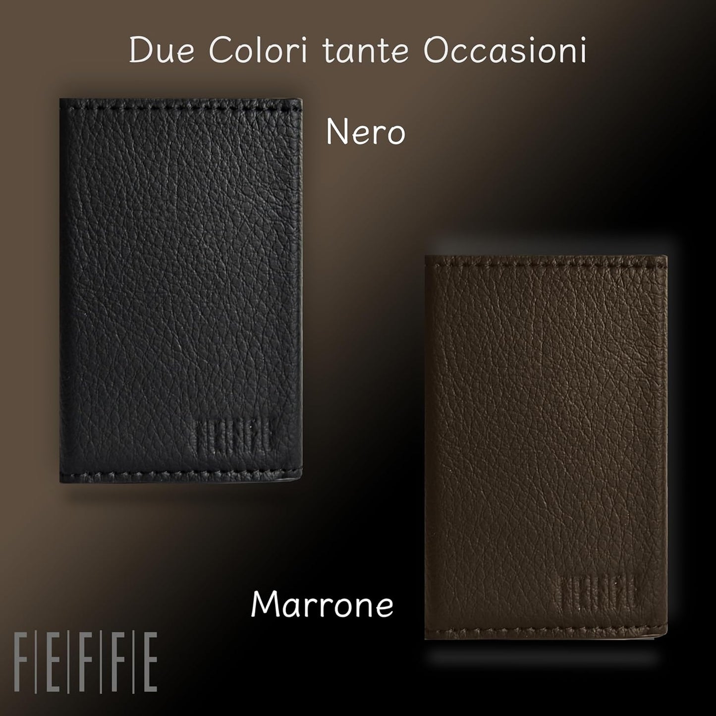 Portafoglio Uomo Vera Pelle Airtag anti Clonazione Portacarte Piccolo Schermato RFID Mini Wallet Airtag Apple (Nero)