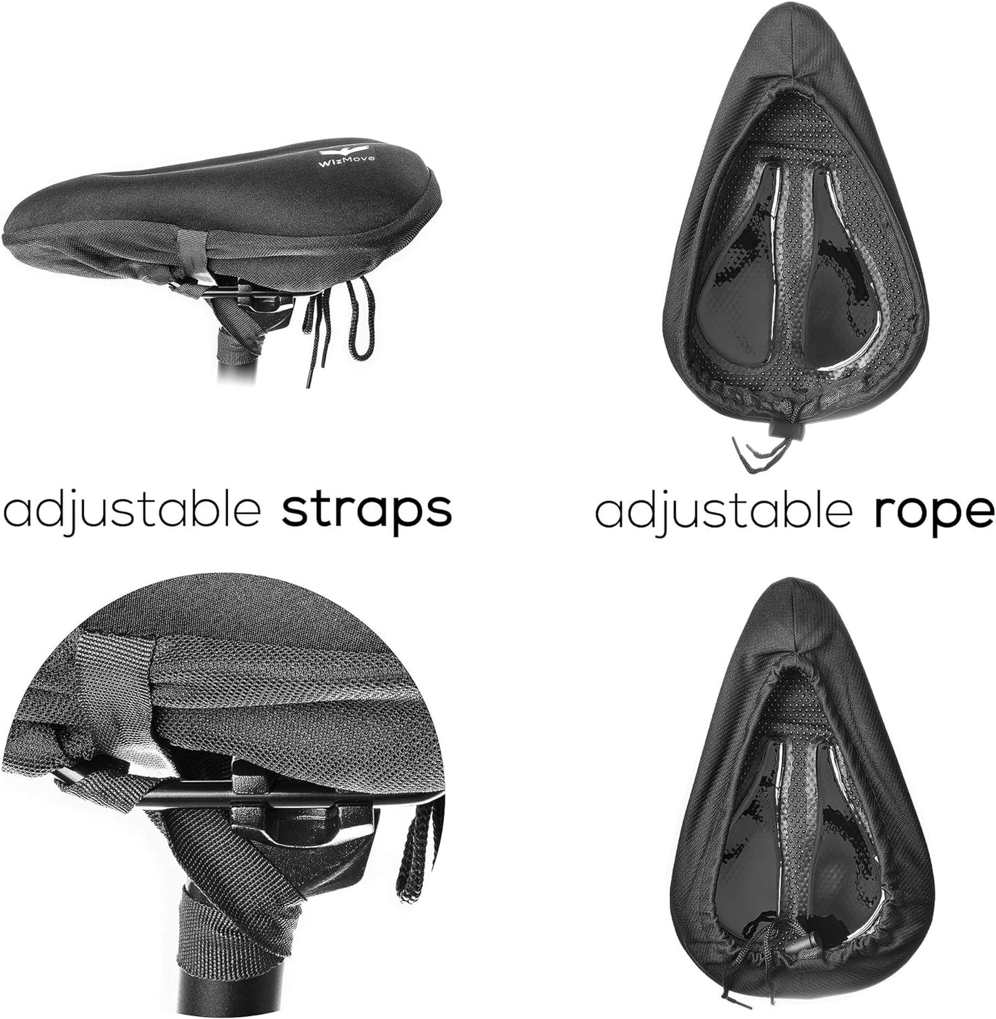 Coprisella per Bici in Gel Con Copertura Impermeabile – Bici Morbida Professionale per Ciclismo Da Strada, Montagna O Spinning