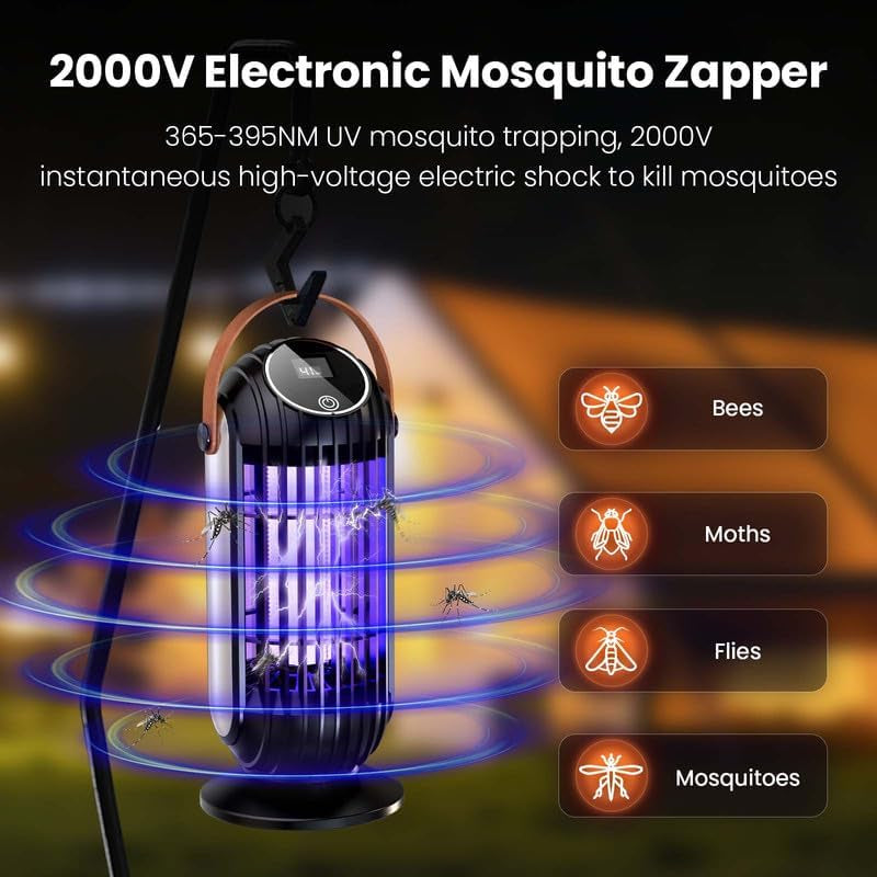 Lampada anti Zanzara Con Luce UV 2000V Trappola Elettrica per Mosche Distruttore Di Insetti Elettrico Trappola Insetto Elettrico Indoor per Mosche Zanzare