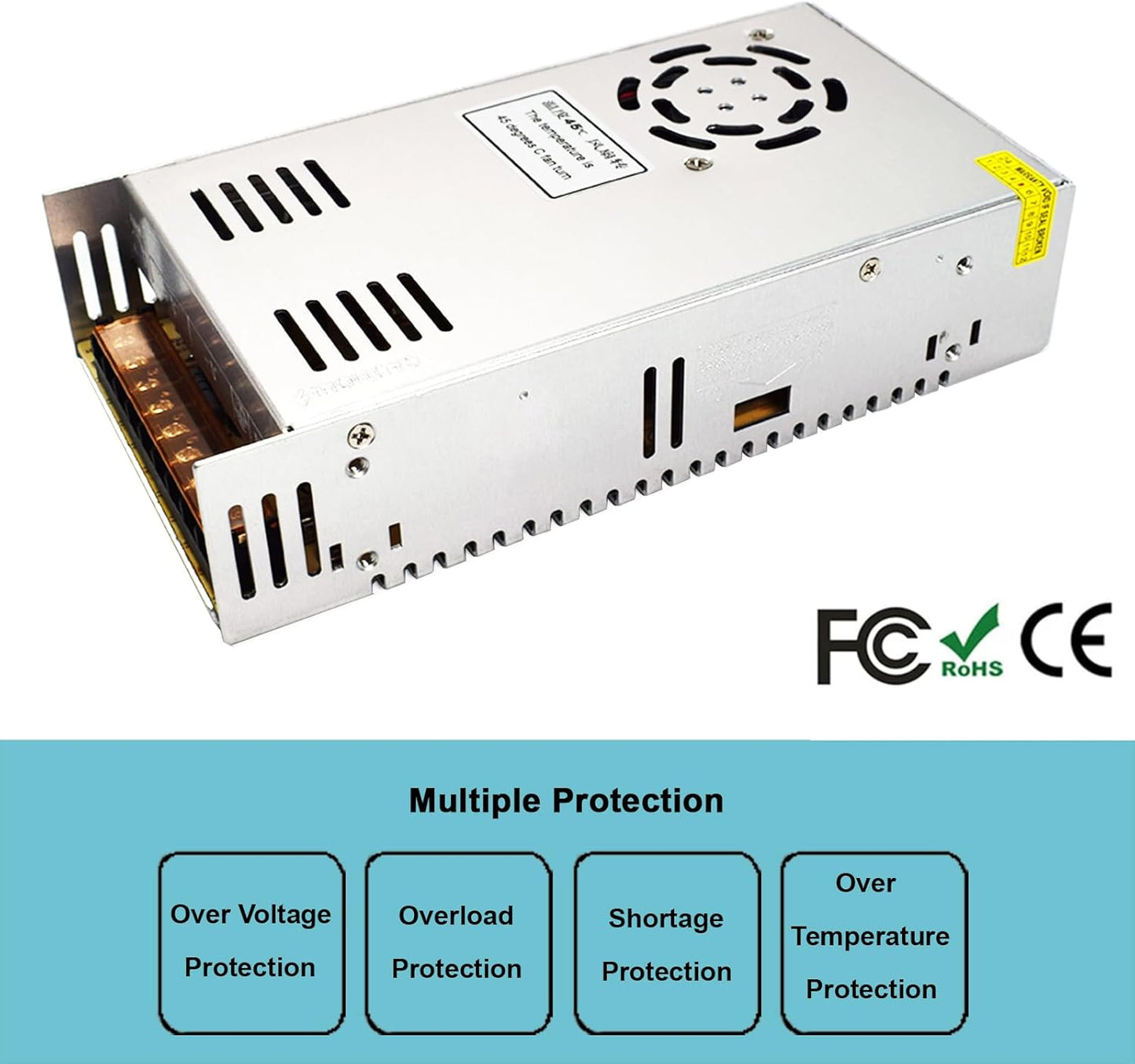 LED Interruttore Di Alimentazione Trasformatore Di Tensione AC 110/220V a DC 5V 60A 300W per Display a LED