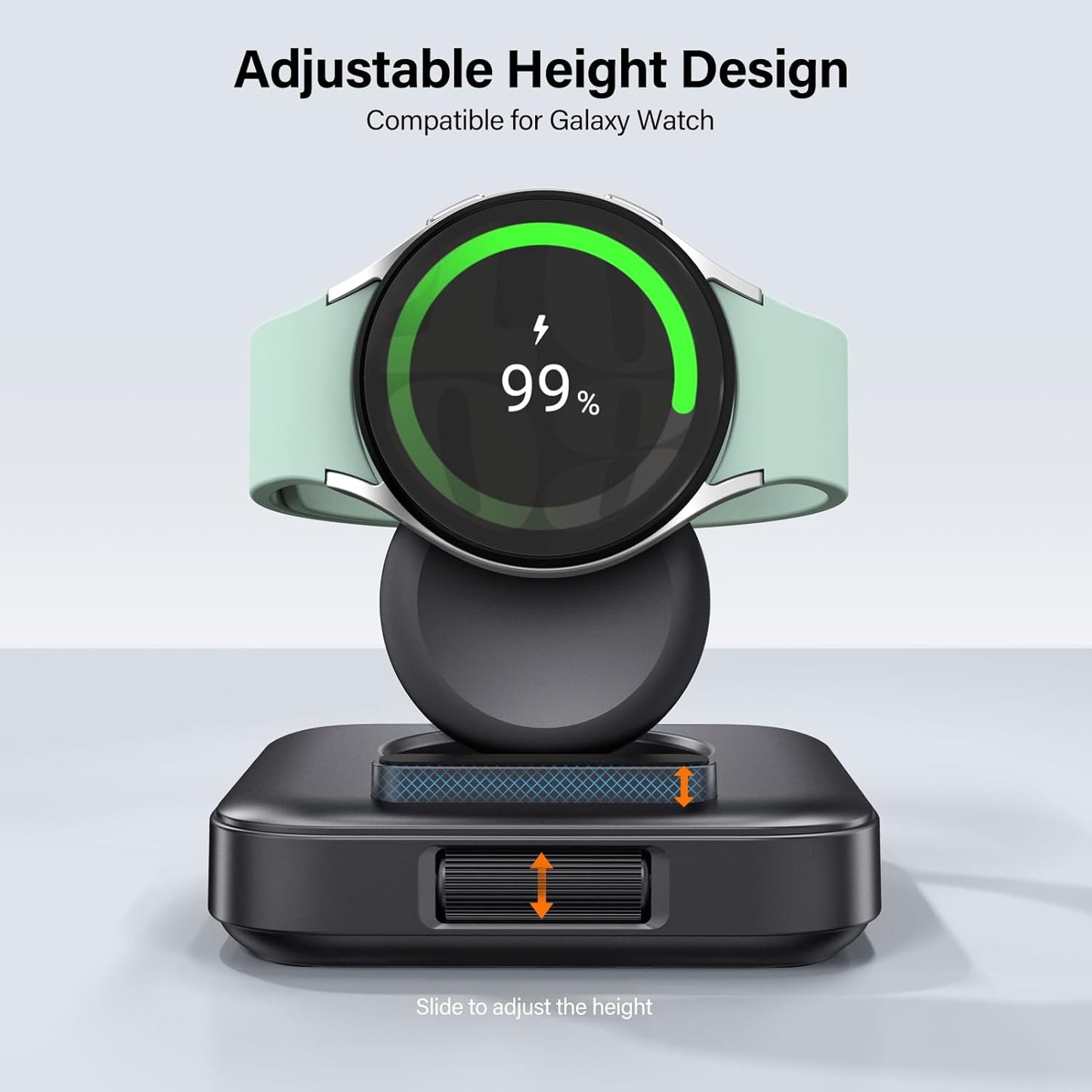 Caricatore Portatile per Samsung Watch 7, 1800Mah Caricatore Wireless per Galaxy Watch Ultra/7/6/6 Classic/5/5 Pro/4/3/Active 2,  303S