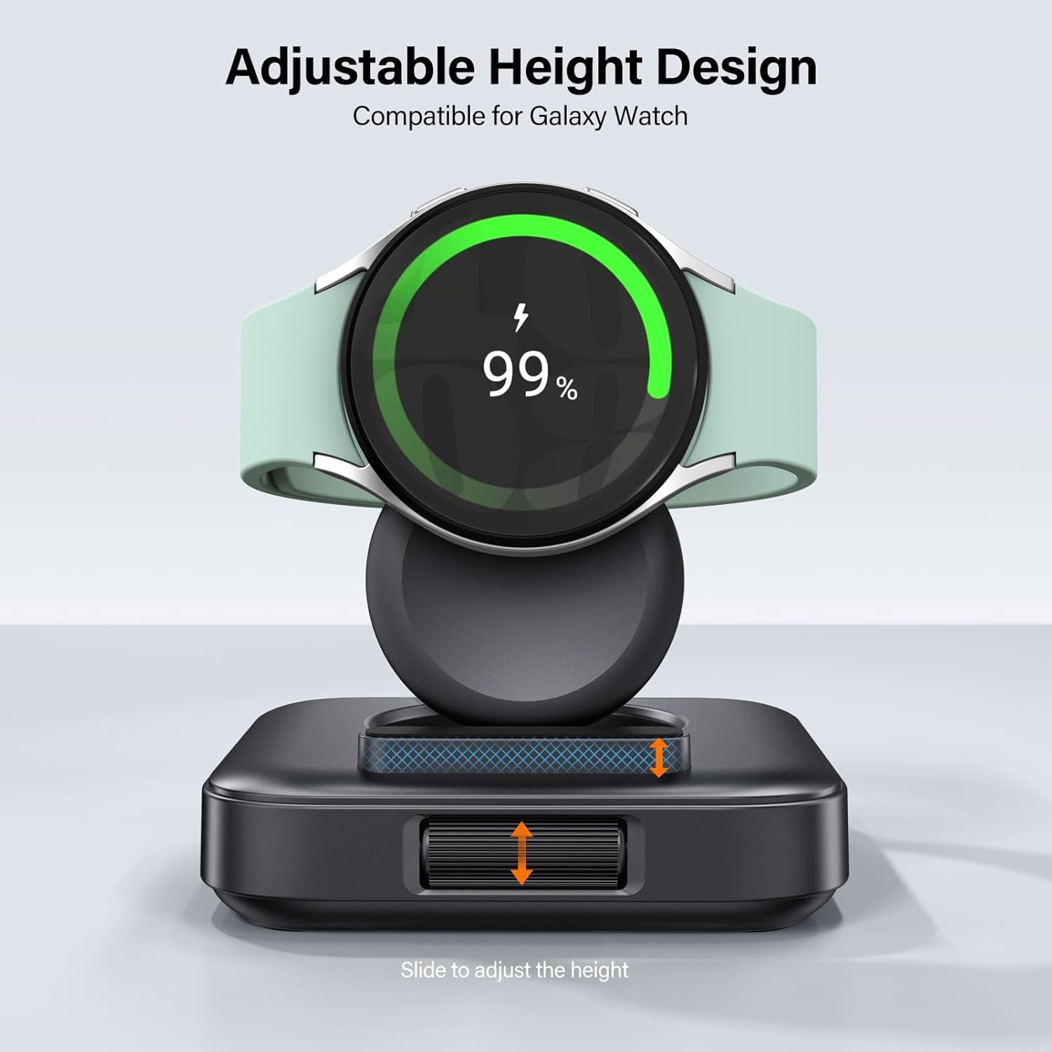 Caricatore Portatile per Samsung Watch 7, 1800Mah Caricatore Wireless per Galaxy Watch Ultra/7/6/6 Classic/5/5 Pro/4/3/Active 2,  303S
