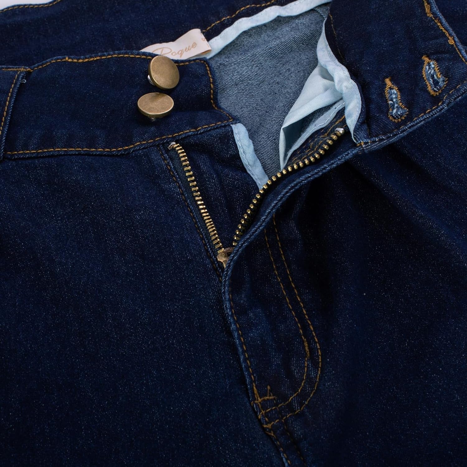 Jeans Da Donna a Vita Alta Con Cintura, per Il Tempo Libero