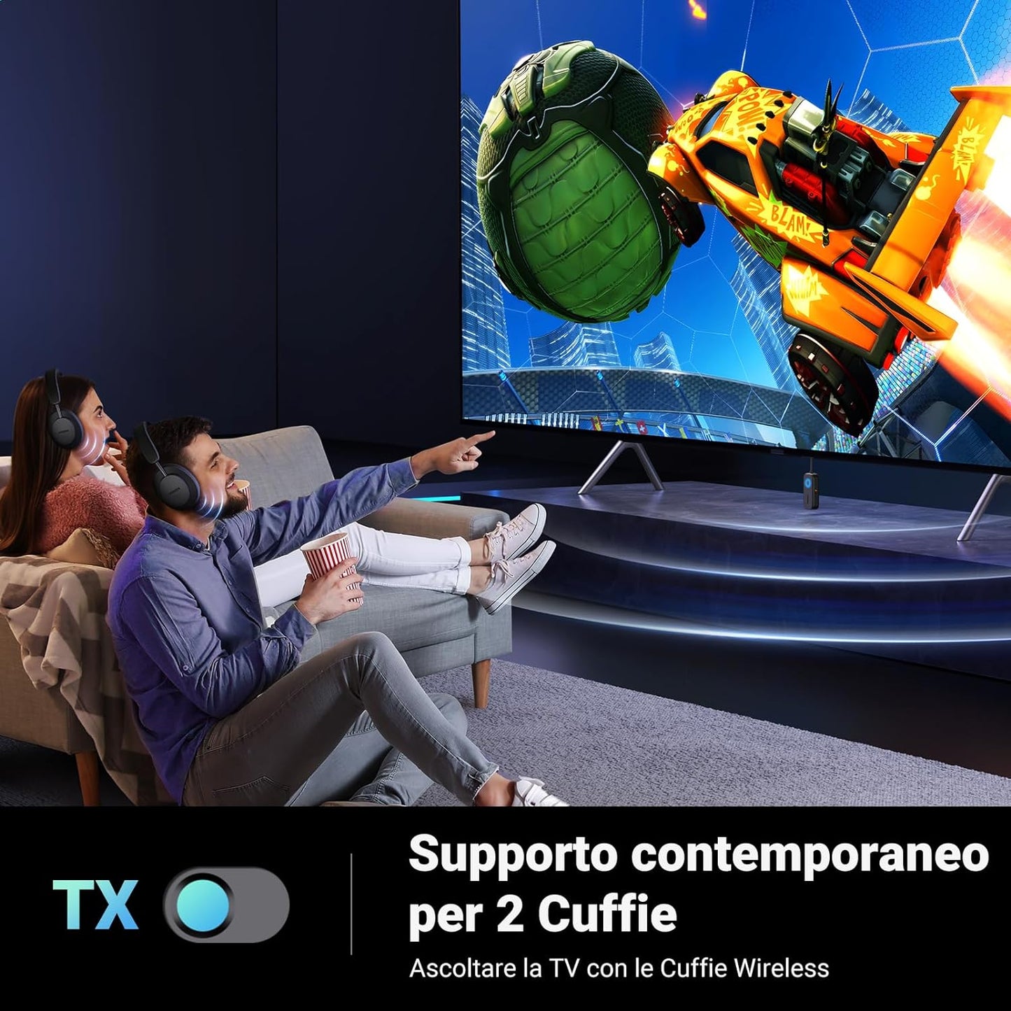 Adattatore Bluetooth 5.2 Trasmettitore E Ricevitore 2 in 1 Audio Bluetooth Con Microfono Integrato Trasmettitore Ricevitore Jack Bluetooth per Auto Altoparlanti TV Cuffie