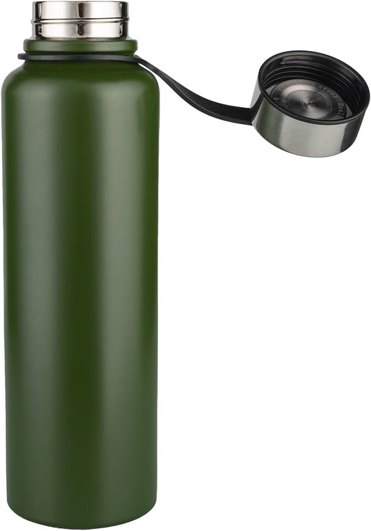 Borraccia Da 1,5 L, in Acciaio Inox, Sottovuoto, a Tenuta Stagna, per Attività Sportive, Corsa, Palestra, Ciclismo
