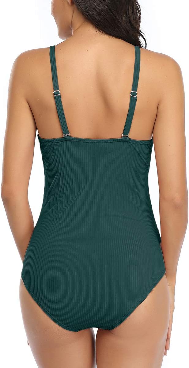 Costume da bagno premaman estivo Mae con bottoni, costume da bagno premaman, scollo rotondo, costume da bagno incinta