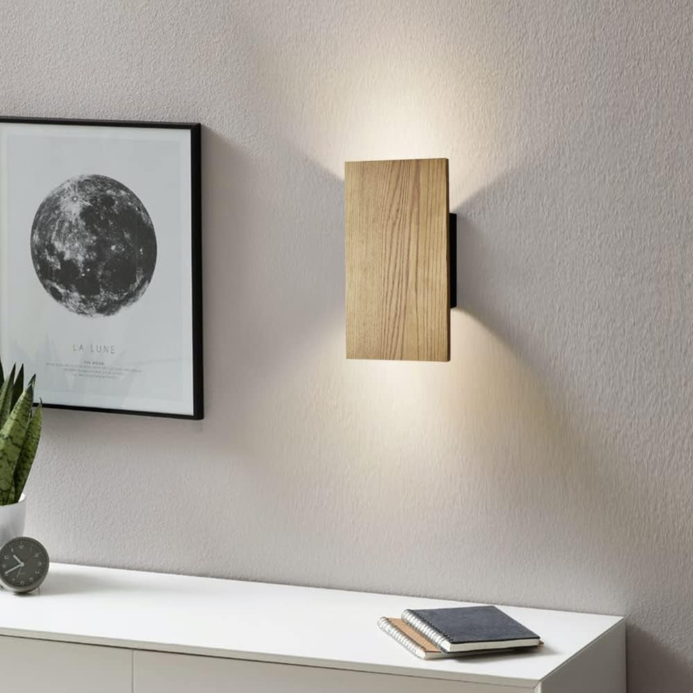 Lampada Da Parete in Legno Vintage, Lampada Da Parete Con Interruttore, Design Industriale, Lampada Da Parete per Interni, Soggiorno, Camera Da Letto, Corridoio, Lampada Da Notte in Legno,